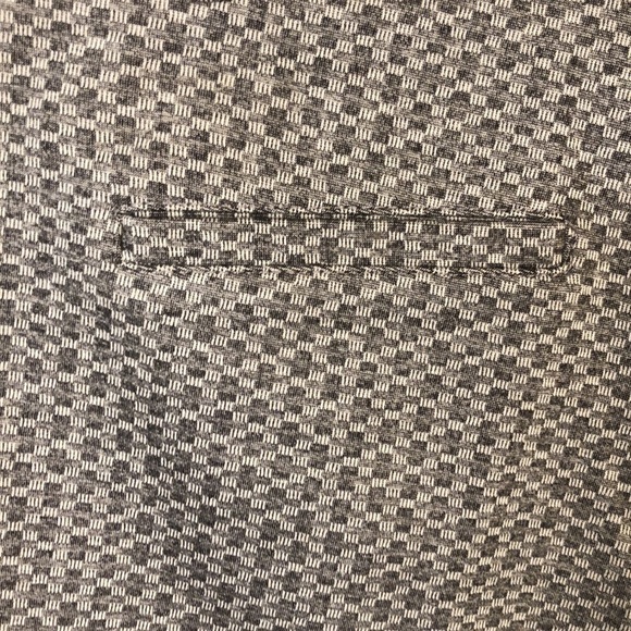 Betabrand Pull On Gray Patterned Knit Tapered Leg Pants Size XL Petite - Picture 9 of 10